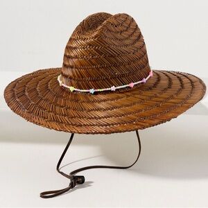 WYETH 🍬 Beaded Trim Straw Lifeguard Rancher